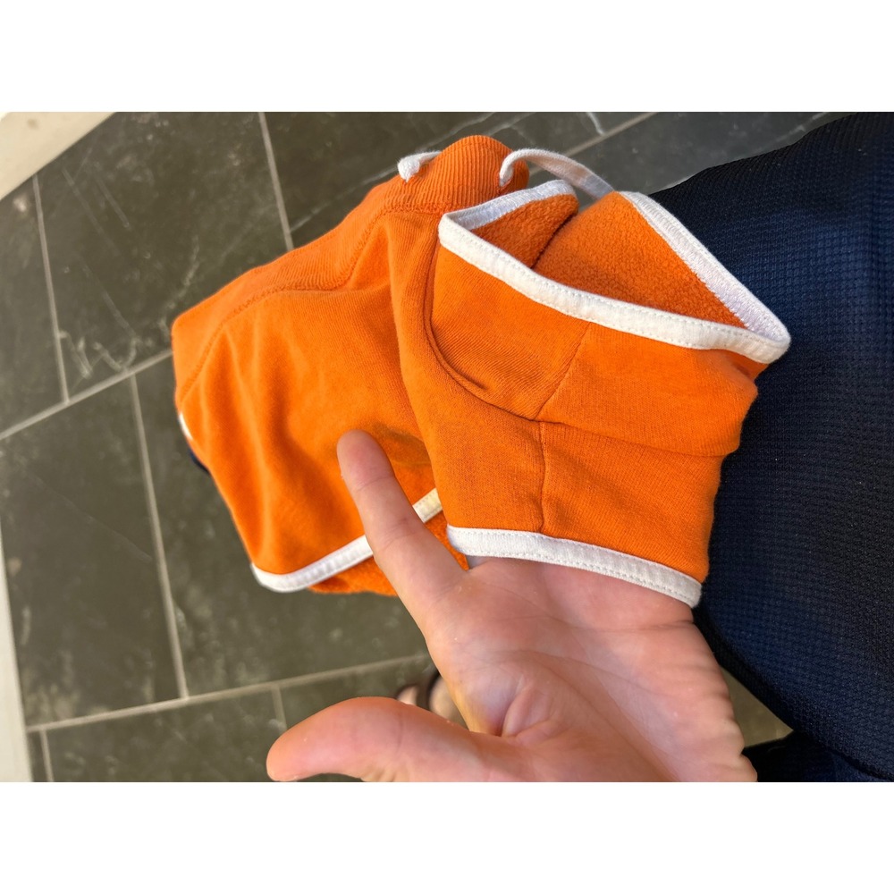 Hollister California Orange Dolphin Sweat Shorts Women Small Logo Fleece Casual - Picture 4 of 4